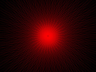 Abstract red explosion of light and energy