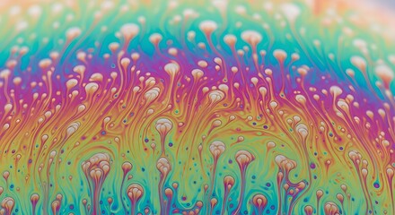 Abstract Texture Background Pattern Design Wallpaper Surface Rainbow Soap Bubble Swirl Liquid Oil Music Festival Poster Chemistry Science Physics Psychedelic Colorful Iridescent
