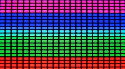 Abstract Texture Background Pattern Design Wallpaper Surface Colorful Pixel LED Screen Grid Digital Display Glitch Art Retro Gaming Monitor Test Pattern RGB Light Tech Mosaic
