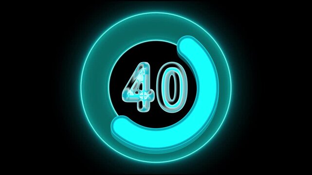75 Modern circular pie chart animation showing percentage progress and statistics. Ideal for business reports, finance, marketing, web presentations, data visualization, and performance indicators.