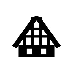 合掌造りをイメージした文化財アイコン