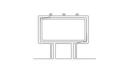 blank billboard isolated on white