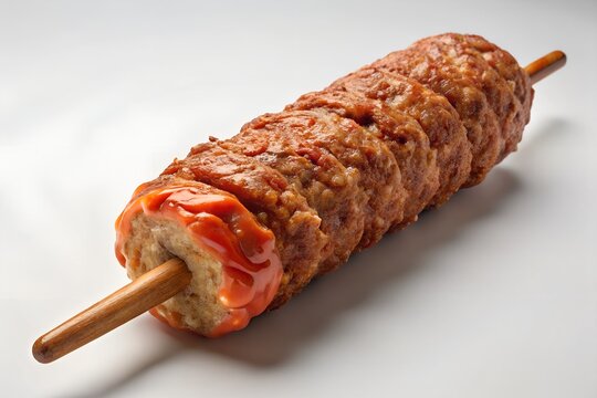 chapli-kebab--on--pure-white-background