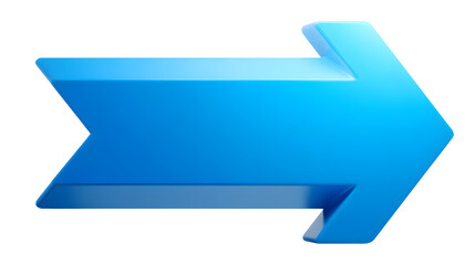 A glossy blue arrow pointing left and right, symbolizing direction or choice
