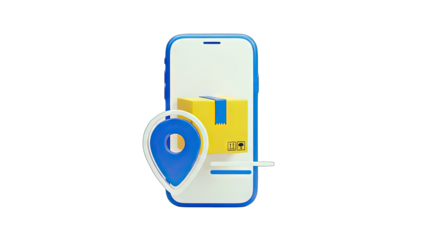 Delivery Tracking on Smartphone with Location Pin