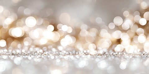 Festive bokeh background of shimmering lights