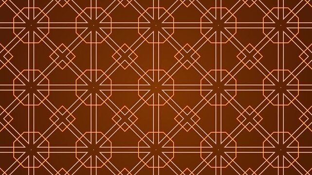 seamless red and gold geometric ornament pattern vintage style