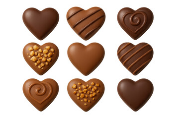 Heart shaped chocolate truffles for valentine's day