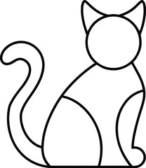 Cat Continuous Line Art © GANDAMOHAN