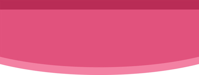 Obraz premium Simple pink rectangular title ribbon with a curved bottom border, perfect for adding a touch of elegance to designs