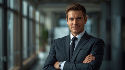 a man stands very confidently