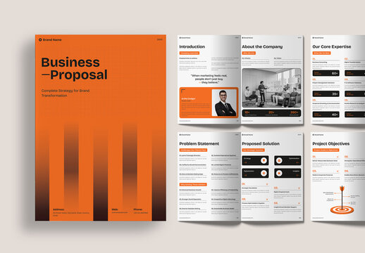 Corporate Business Proposal Template Professional Modern Clean Design
