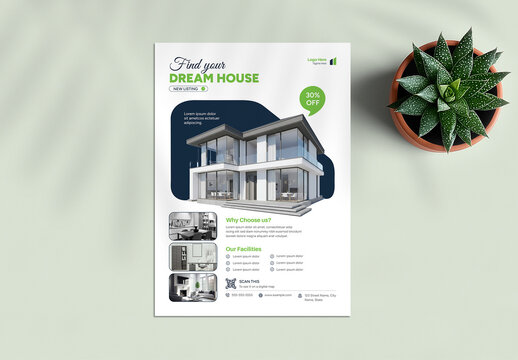 Modern Real Estate Flyer Layout