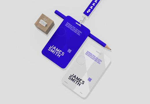 Corporate ID Card with Pencil