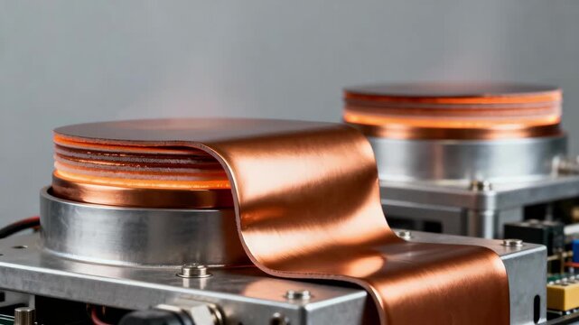 Medium shot of equipment components featuring thermal coating layers that improve heat resistance and operational efficiency under extreme temperature fluctuations.