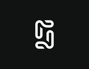 initial S Letter monogram logo design vector illustration template