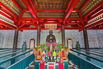 Asia, China, Xi'an, Great Wild Goose Pagoda,, chinese temple 

