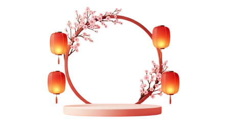 Lanterns with flowers 