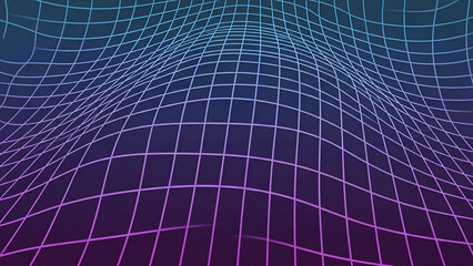 Digital Action, 3D Grid Patterns, Abstract Design, Graphic Art, Colorful View