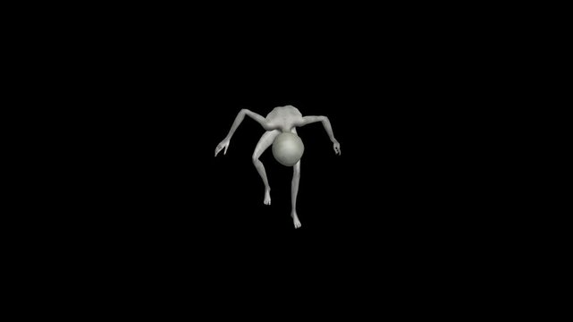 Cinematic Super-Realistic Gray Alien 3D Motion Pack with Advanced Humanoid Gestures, Subtle Behavioral Animation, High-End Sci-Fi Movement Design, Professional Production Quality