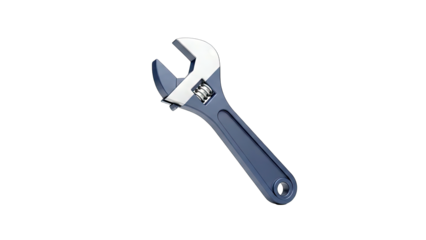 Adjustable Wrench Isolated on White Background