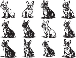 I Love Mom French Bulldog Cute SVG