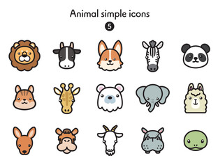 シンプルアイコン集 動物5 © Armadilloz