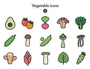シンプルアイコン集 野菜3 © Armadilloz