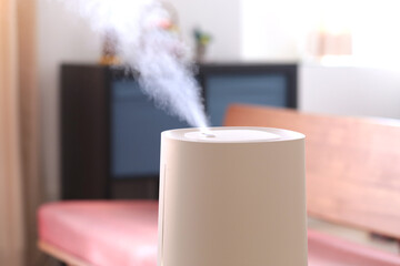 冬の時期に空気の乾燥から部屋を守る加湿器 © Free1970