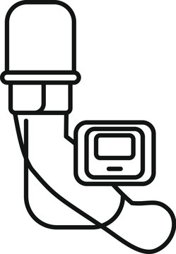 Tdcs device stimulating brain, showing a medical technology for electrotherapy