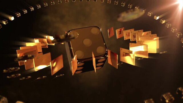 Casino motion graphic background 
