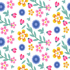Floral seamless pattern design