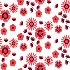 Floral seamless pattern design