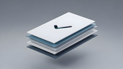 Stack of Paper with Checkmark on Top.