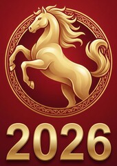 Poster for chinese new year of the horse 2026