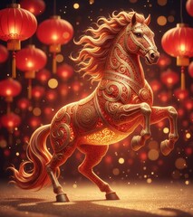 2026 Chinese New Year background.