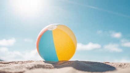 Sphere of Joy on Sandy Ground, a Study in Texture and Light, Summertime Delight.