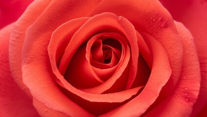 Vermilion Dreams. A Delicate Dance of Texture and Form in a Single, Unfolding Petal.