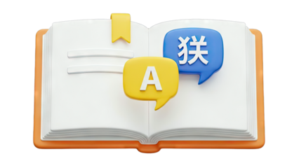 3D Book with Translation Bubbles, Learning Concept