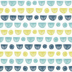 北欧風の抽象的なシームレスパターン