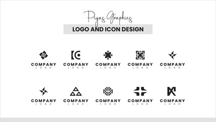 Creative Minimal Symbol Logos for Brand Identity