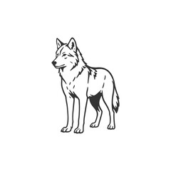 Fototapeta premium Crystal Fang Wolf Precise Shape