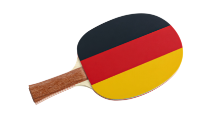 German flag on a table tennis bat