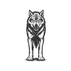 Iron Peak Wolf Minimal Silhouette