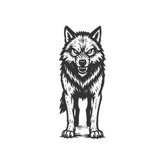 Lunar Rift Wolf Gradient-Free Logo