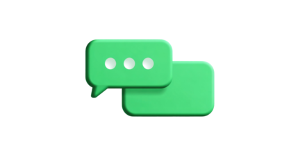 Green Chat Bubbles Icon