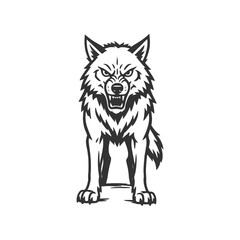 Shadow Heat Wolf Elegant Vector