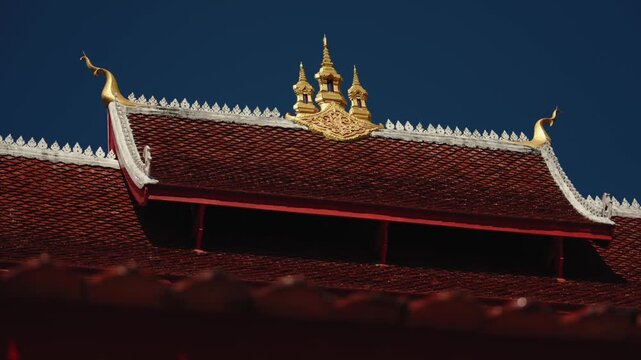 Beautiful shot of Buddhist temple in Luang Prabang, Laos