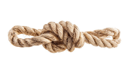 Fototapeta premium Rope Knot on Isolated Background
