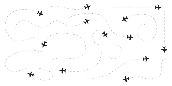 Airplane Flight Path Pattern